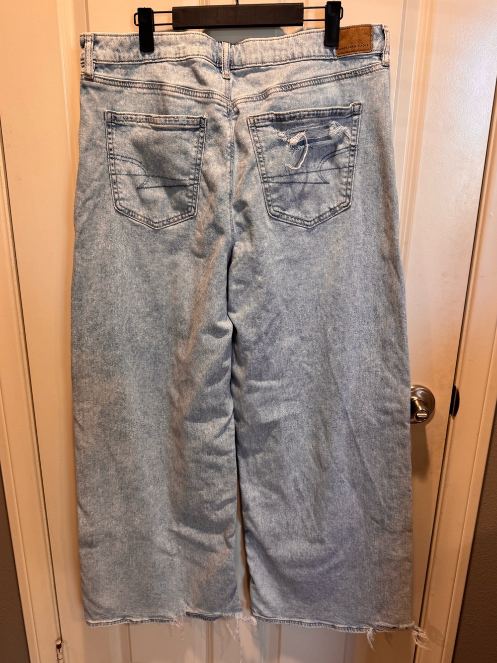 American Age Light Blue Wide Leg Jeans - Picture 3 of 6